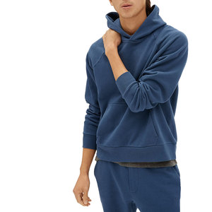 Sudadera con Capucha Personalizada con Logotipo, Gruesa, Lisa, al por Mayor, para Hombre y Mujer, Estilo Urbano, Unisex, de Forro Polar Azul - Product Image 6