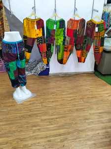 Unisex Summer Patchwork <b>Harem</b> <b>Pants</b> Breathable Cotton Joggers - Product Image 1