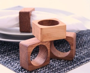Anillos de Servilleta de Madera Premium Hechos a Mano, Modernos y Ecológicos, Decoraciones para Mesa de Boda, Decoraciones para Banquetes, Uttar Pradesh Craft Emporium - Product Image 5