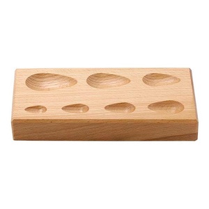 Jewelry Tools Wood Teardrop Pear Shaped <b>Doming</b> Dapping Block 7 Cavity Depressions Jewelry Making Wood Metal Forming Tool - Product Image 1
