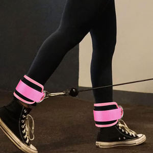 Sangle de cheville pour appareil de musculation à domicile, manchette rembourrée réglable pour débutants, entraînement des jambes, exercices de résistance et fitness - Product Image 4