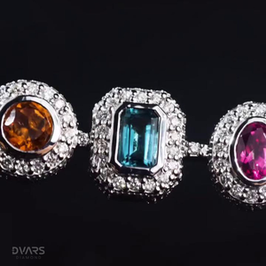 Pendentif/Charmes de luxe en moissanite multiforme arc-en-ciel plaqué or 18 carats, bijoux de fête en argent 925 pour hommes, femmes, enfants, unisexe - Product Image 2