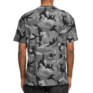 Men's Sporty Summer Breathable Camo Print T-Shirt Set New <b>Camouflage</b> Print Short-Sleeve Top Notch Sportswear T-shirt Short Sets - Product Image 4