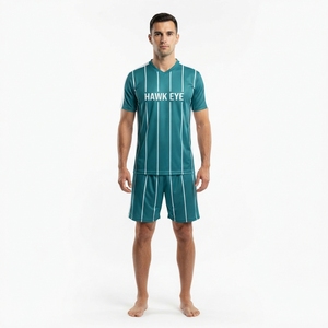 เสื้อฟุตบอลพิมพ์โลโก้ตามสั่ง ระบายอากาศได้ดี ชุดยูนิฟอร์มทีมไซส์ใหญ่สำหรับผู้ใหญ่ - Product Image 1