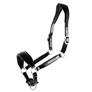 Top Quality Equipment Italian Leather Fancy Horse Halter Horse Riding <b>Equestrian</b> with Soft Calf Skin Inner Padding Noseband - Product Image 4