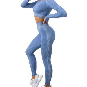 Leggings de mujer personalizados al mejor precio del fabricante, servicio OEM, pantalones de yoga con patrón sólido, ropa profesional para mujer - Product Image 1