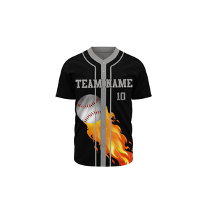 Maillots de baseball personnalisés avec votre propre design, impression numérique par sublimation, uniformes d'équipe cousus - Product Image 3