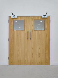 Puerta Cortafuego de Madera de Alta Demanda, Núcleo Sólido, Resistente al Fuego, para Uso en Hoteles, Hospitales, Oficinas y Edificios Comerciales, Disponible para la Venta - Product Image 2