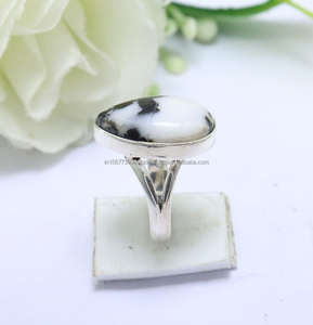 Anillo de Plata de Ley 925 Jasper Anillo de plata hecho a mano. Zebra Jasper Anillo de regalo de plata Mujer Jasper Joyería para regalo - Product Image 5