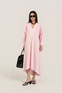 Robe maxi de maternité surdimensionnée pour femmes, 100% coton, tissée légère et respirante, coupe ample, style décontracté et écologique - Product Image 3