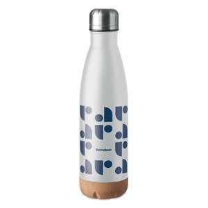Aspen sughero 600ml in acciaio inox bottiglia pubblicitaria per regali promozionali e aziendali - Product Image 5