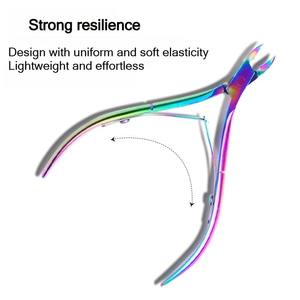 Ciseaux à cuticules en acier inoxydable, coupe-ongles, pince à cuticules, ciseaux pour peaux mortes, outils de pédicure bec d'aigle - Product Image 4