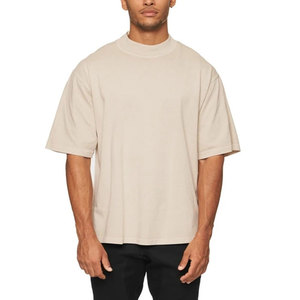 Camiseta de Hombre de Alta Calidad, Vintage, Gruesa, 230g, Hombros Caídos, Manga Corta, Cuello Redondo, Bordada y Estampada en Serigrafía - Product Image 4