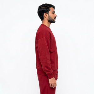 Sweat-shirt unisexe sur mesure en gros, coupe ample avec épaules tombantes et molleton épais, pour les marques américaines - Product Image 2