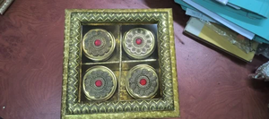 กล่องใส่ผลไม้อบแห้งโลหะ 4 ใบ พร้อมขวดตกแต่ง กล่องของขวัญพรีเมียมสำหรับของชำร่วยงานแต่งงานและของขวัญในเทศกาลต่างๆ - Product Image 5