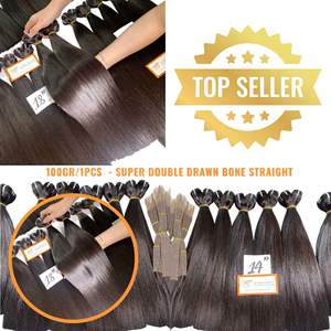 Nouveau produit 2024 Extensions de cheveux de trame de cheveux humains vietnamiens 100 droits soyeux doublement étirés - Product Image 4