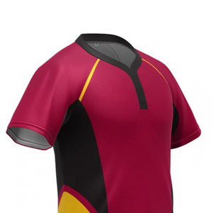 Tenue de rugby imprimée pour équipe, prix d'usine, vente en gros, nouvelle arrivée, respirante, séchage rapide, 100% polyester, entraînement sportif - Product Image 4