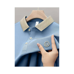 Camiseta polo de golf personalizada OEM 100% algodón con logotipo personalizado de alta calidad, camisetas polo casuales para hombre - Product Image 2