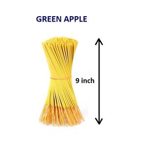 Bâtonnets d'encens pomme verte naturelle approvisionnement en gros au meilleur prix boîte d'emballage d'encens encens indien (jaune) - Product Image 1