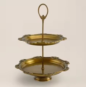 <b>Buffet</b> Use Metal Cake Stand Cake Display Stand Dessert Serving Tray Party <b>Table</b> Decor Elegant Setup - Product Image 5