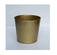 Poubelles décoratives artisanales 100% métal pour chambre d'hôtes, finition brillante, qualité durable