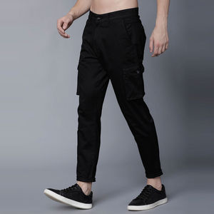 OEM Men's Casual Cargo Jogger Pants High Waist <b>Drawstring</b> <b>Trousers</b> with Pockets Lightweight Design Cargo Pants - Product Image 4