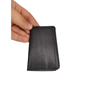 Cartera Corta de Cuero Genuino de Alta Calidad para Hombre, Personalizada OEM, con Solapa, Tarjetero, Diseño Moderno, Almacenamiento Conveniente, Plegable - Product Image 4
