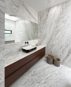 Volakas White Natural <b>Marble</b> Stone Polished/Honed 18/20mm Thickness - Kitchen Countertop, Island <b>Top</b>, Backsplash, Feature Wall - Product Image 2