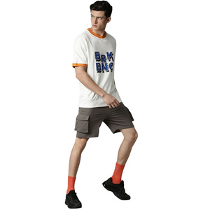 Pantalones Cortos Cargo de Algodón para Hombre, Tejido French Terry, Cintura Elástica con Cordón, Estilo Casual Urbano, Venta al por Mayor - Product Image 5