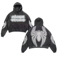 Sweat à capuche unisexe personnalisé 100 % coton épais, coupe oversize, vierge, pour hommes et femmes, streetwear, OEM ODM, vente en gros