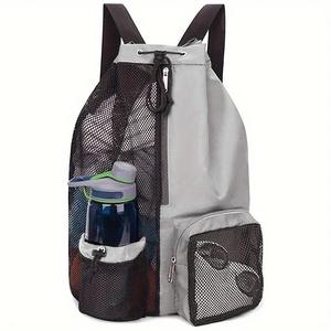 BAGNEX Custom Oxford <b>Foldable</b> Mesh Polyester Gym Zipper Soft 36-57L Rock <b>Backpack</b> Wet Bag with Shoes Compartment and Logo - Product Image 4