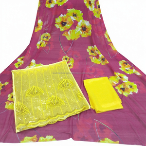 Commande en gros élégante et confortable pour les robes Jacquard écologiques en tissu Voile pour les mariages et les occasions Filles Femmes - Product Image 3