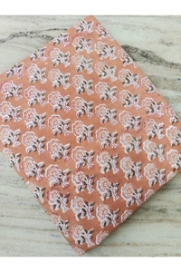 Tela de algodón estampada a mano con motivos florales, elegante, ecológica, reutilizable, personalizada, proveedor de tela estampada a mano para pedidos al por mayor. - Product Image 3