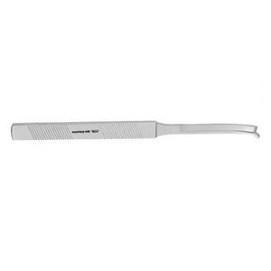Osteotome chirurgical manuel à design droit, certifié CE, pour usage orthopédique, qualité supérieure, argenté, longueur 18 cm - Product Image 2