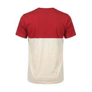 Wholesale Cotton Plain T <b>Shirt</b> Red Cream Half Block Classic Crewneck Solid Color T <b>Shirt</b> High Quality Breathable T <b>Shirts</b> - Product Image 2