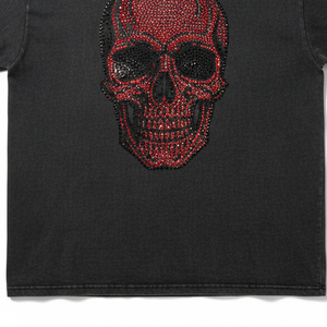 Camiseta de Diamantes de Imitación al por Mayor para Mujer, Ajustada y Sexy, con Estampado de Letras Personalizado, Ropa Brillante con Cristales, Fabricante - Product Image 4