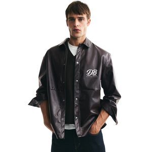 Chemise légère enduite résistante à l'eau, coupe décontractée, boutonnée, pour homme, style streetwear - Product Image 1