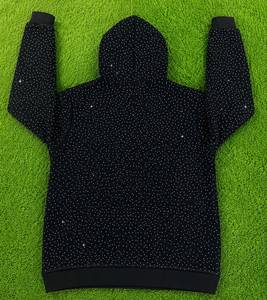 Sudadera con Capucha Premium para Hombre AUA, Diseño de Puntos Negros, Corte Regular, Ropa Deportiva Informal, Transpirable, de Poliéster Tejido - Product Image 2