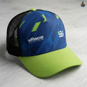 Casquette de camionneur personnalisée en maille avec fermeture snapback, fabricant de casquettes pour événements d'équipe OEM ODM - Product Image 3