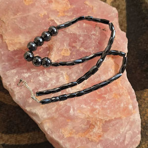 Cuentas de diamante moissanita negras, elegantes y de forma redonda, hechas a mano, con corte facetado de grado AAA. - Product Image 1