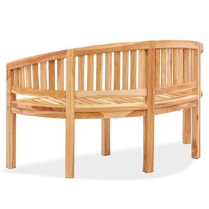 Wooden Garden <b>Chair</b> Outdoor Curved Backrest <b>Rustic</b> Teak Furniture Durable Tapered Leg Design Comfortable Saber Leg Waterproof - Product Image 4