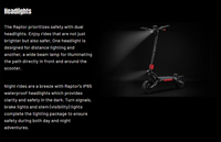 Trottinette Électrique Yume Raptor Yume 6000W Double Moteur Trottinette Électrique 3000W*2 Scooter Électrique Adulte 60V 27Ah 80Km/H Max 90Km Autonomie