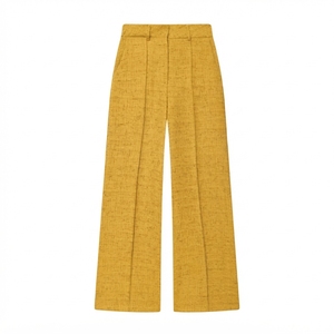 Pantalon décontracté pour femme avec cordon de serrage à prix abordable, pantalon taille haute écologique ample style urbain, vente en gros - Product Image 4