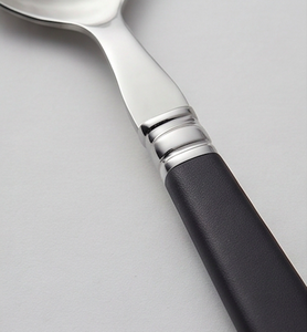 Ensemble de couverts jetables en acier inoxydable noir et argent, élégants, couteau, fourchette, cuillère, pour la maison, les restaurants, les hôtels, les événements - Product Image 2