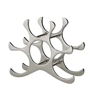 Support à bouteilles de vin en métal de style ferme artistique contemporain pour restaurants et fêtes, capacité étanche de 5L Zahid - Product Image 3