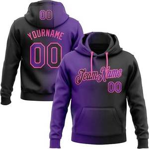 Sudadera con capucha de béisbol de algodón premium, forro polar grueso, mezcla de poliéster transpirable para deportes - Product Image 2