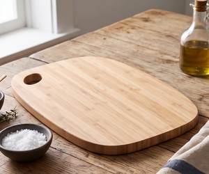 Planche à découper élégante et artisanale en bambou moderne, résistante au lave-vaisselle, pour la viande, le pain, la pizza, en bois d'acacia - Product Image 2
