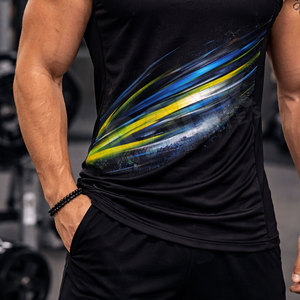 Chaleco Deportivo para Entrenamiento, Chaleco de Gimnasio para Hombre, Corte Ajustado, Sin Mangas, con Logotipo Personalizado, Venta al Por Mayor - Product Image 4