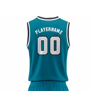 Ensembles d'uniformes de basketball personnalisés pour hommes adultes 100 % polyester, grandes tailles, respirants et anti-humidité pour l'été, vente en gros - Product Image 3