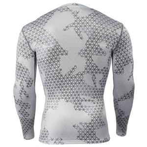 Camiseta Deportiva de Manga Larga para Hombre, Estilo Gimnasio, Material Sublimado, Secado Rápido, Compresión, Apariencia Elegante - Product Image 2